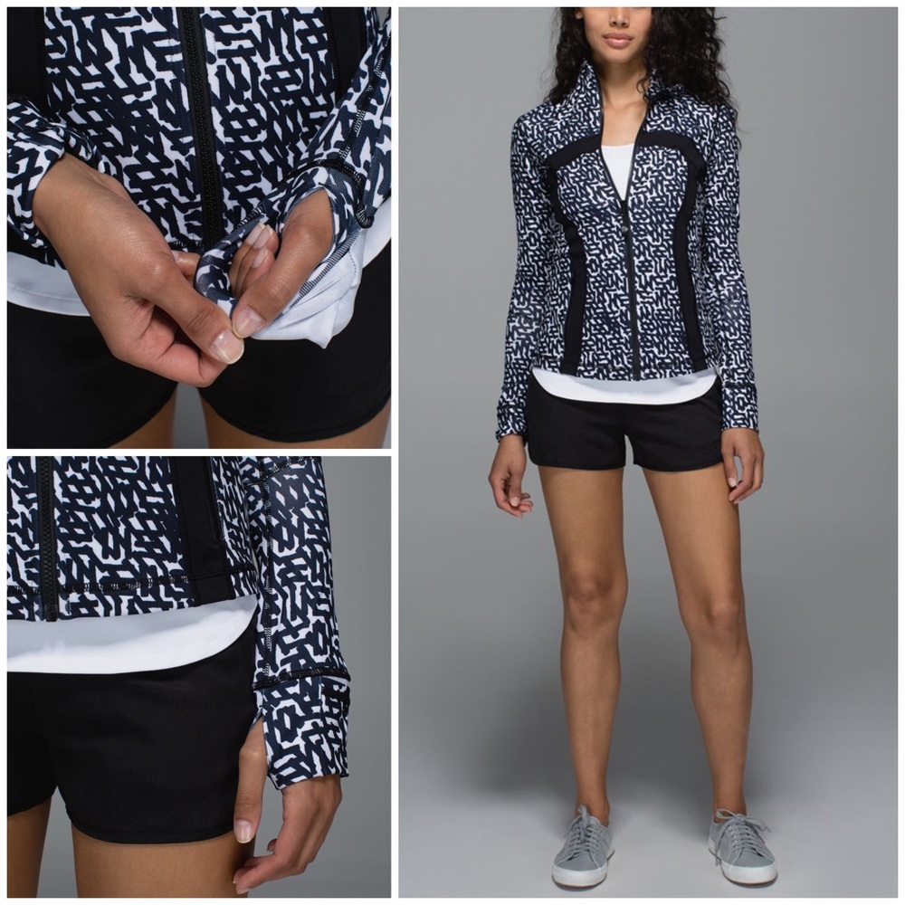 Lululemon Define Jacket Sz 4 In Net Pop White Bla… - image 4